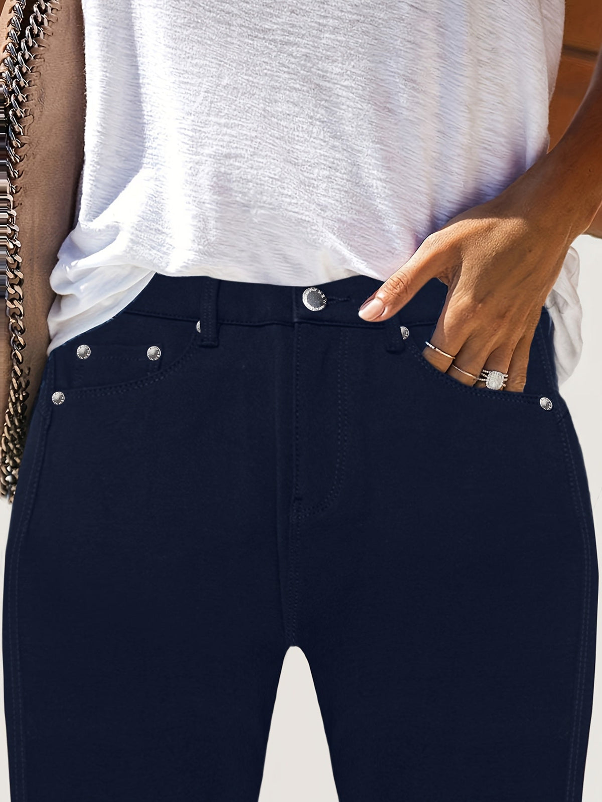Comfortable High Waist Stretch Skinny Jeans