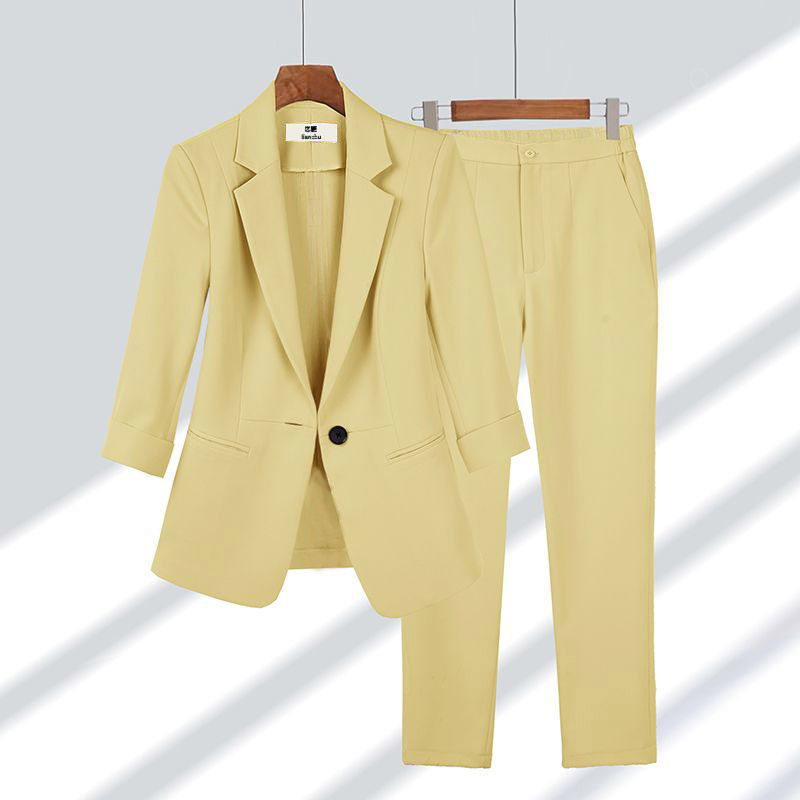 Women’s Suit with Blazer and Straight-Leg Trousers