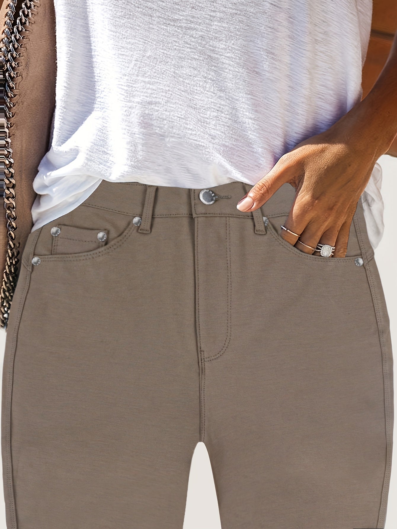 Comfortable High Waist Stretch Skinny Jeans