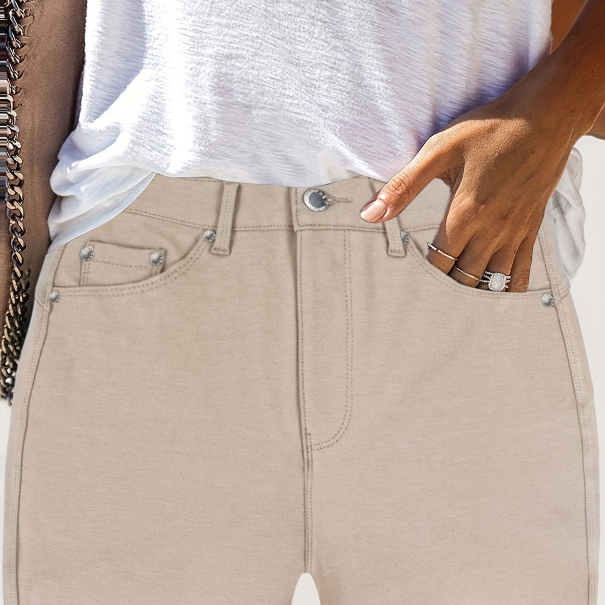 Comfortable High Waist Stretch Skinny Jeans