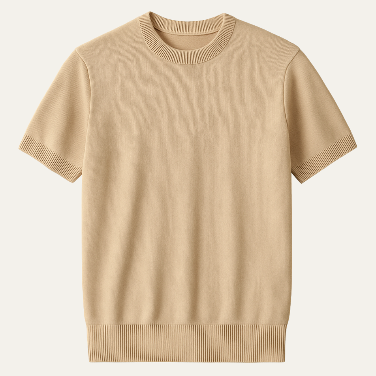 The Evoque Slim Fit Knit T-Shirt for Men