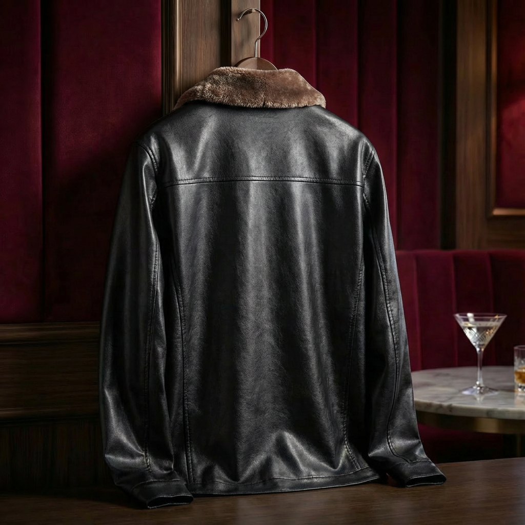 Men's Leather Jacket, Tailored Fit