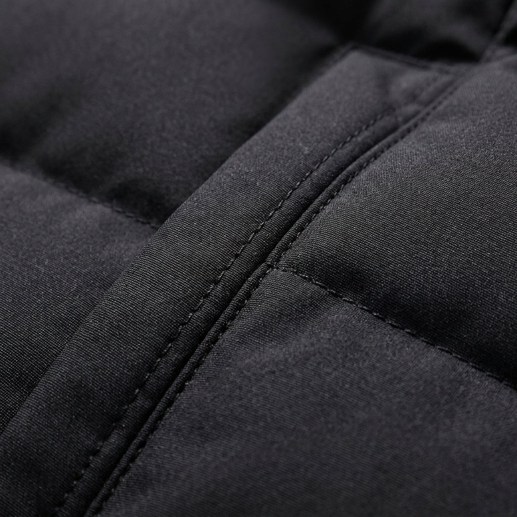 Men’s Puffer Jacket Elegant Nylon-Blend Hooded