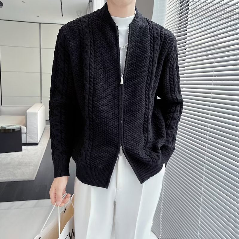Men’s Relaxed Fit Front-Zip Cardigan