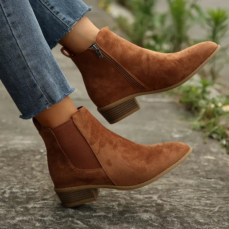 Women's Premium Suede Chelsea Boots
