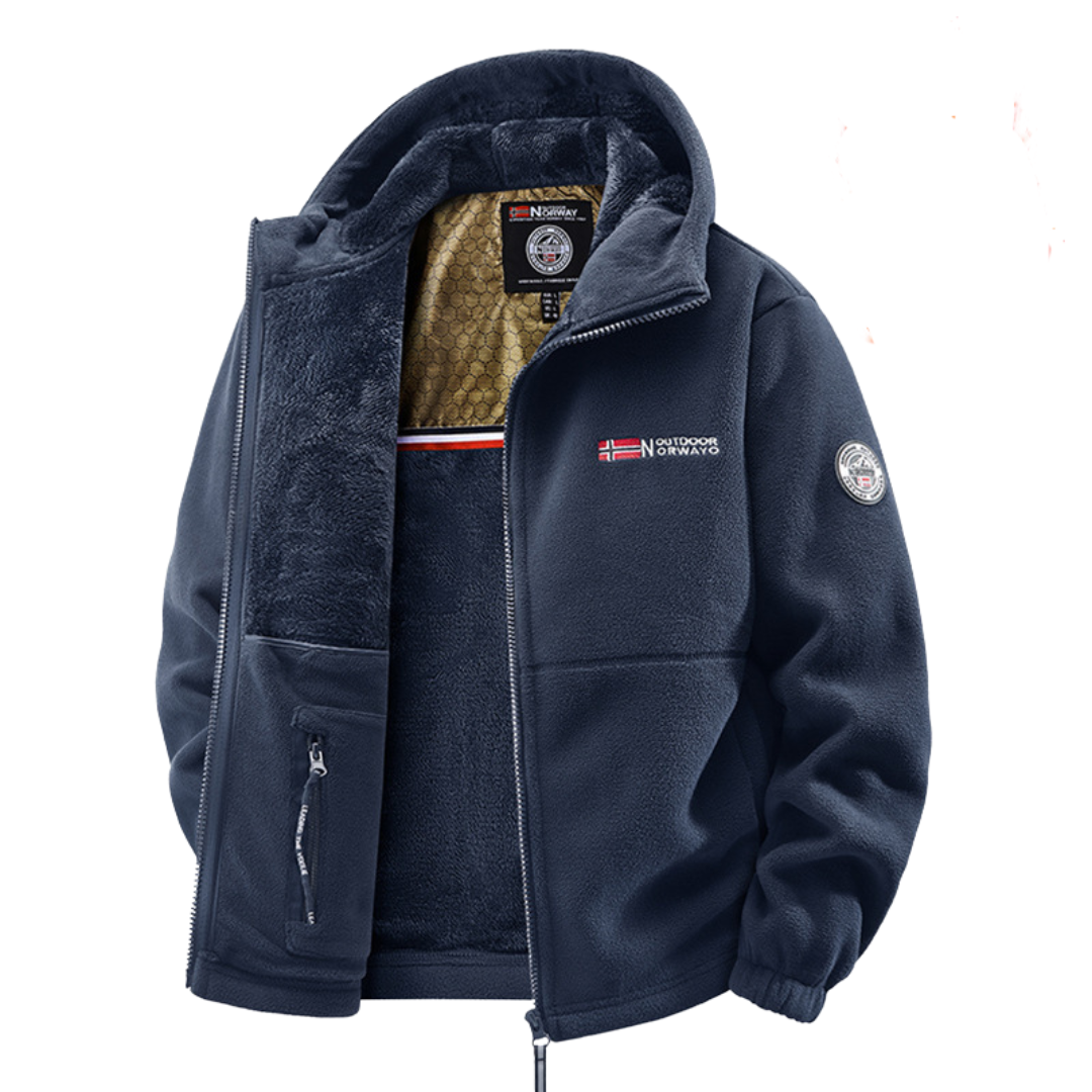 Fall Men's Windproof Coat with Thermal Lining | Warm Outerwear