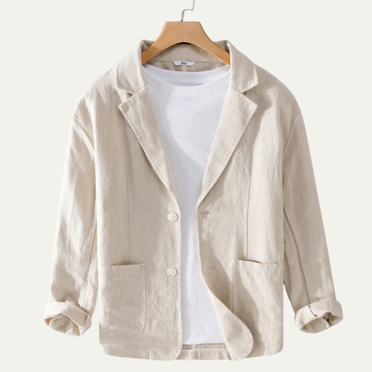 Lightweight Men’s Solid Color Linen Blazer