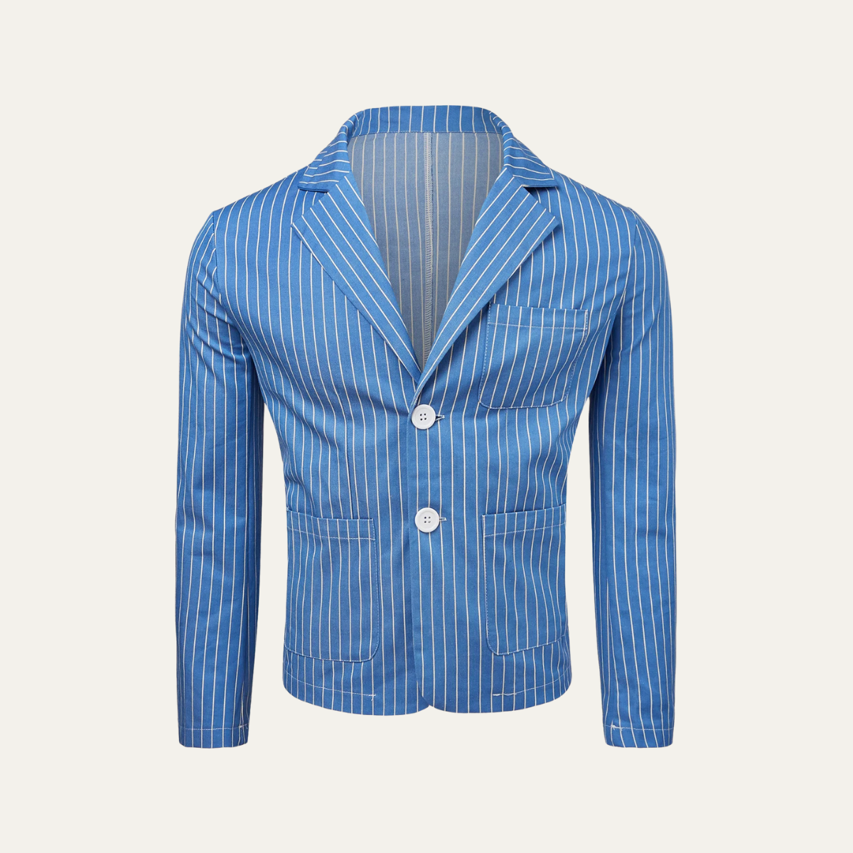 Men’s Breathable Striped Linen Summer Blazer