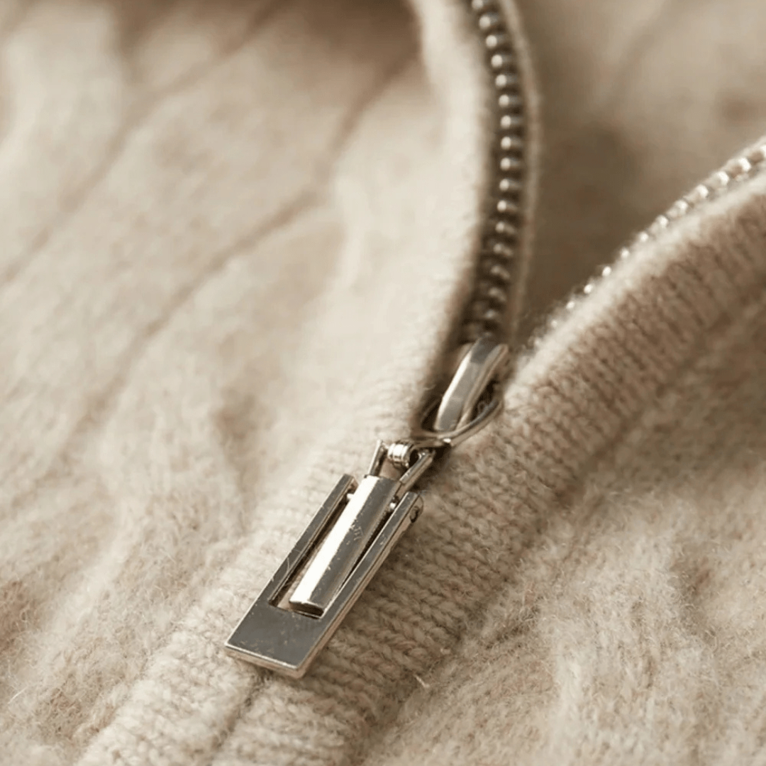 Carter Quarter Zip Cable Sweater