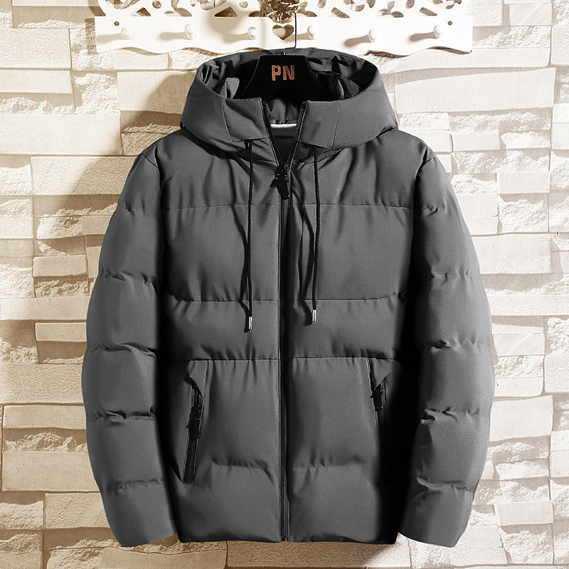 Men’s Puffer Jacket Winter Padded Down with Hood and Down Filling