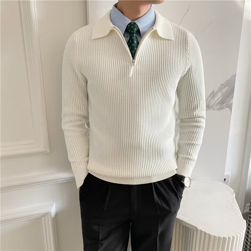 Men’s Relaxed Fit Quarter Zip Sweater