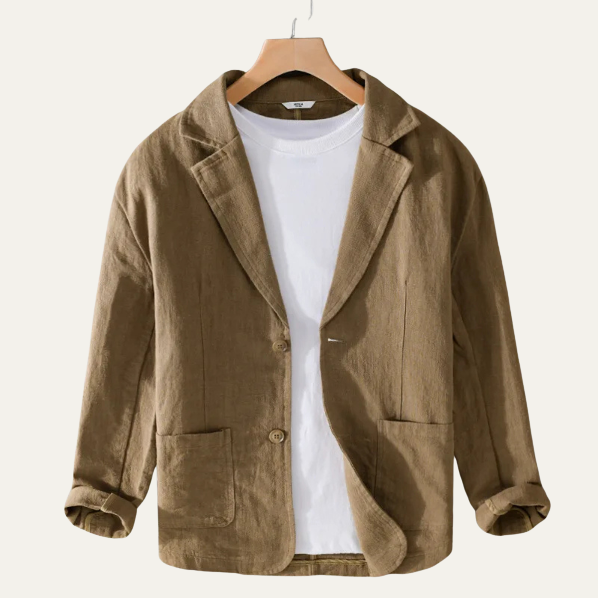 Lightweight Men’s Solid Color Linen Blazer