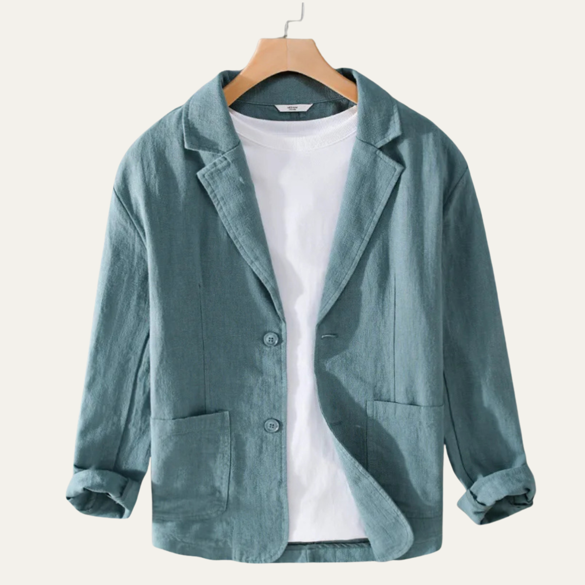 Lightweight Men’s Solid Color Linen Blazer