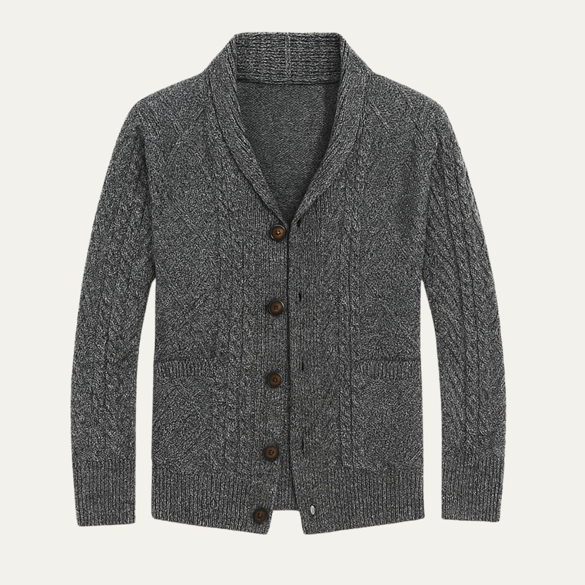 Men's Classic Cardigan with Relaxed, Comfortable Fit