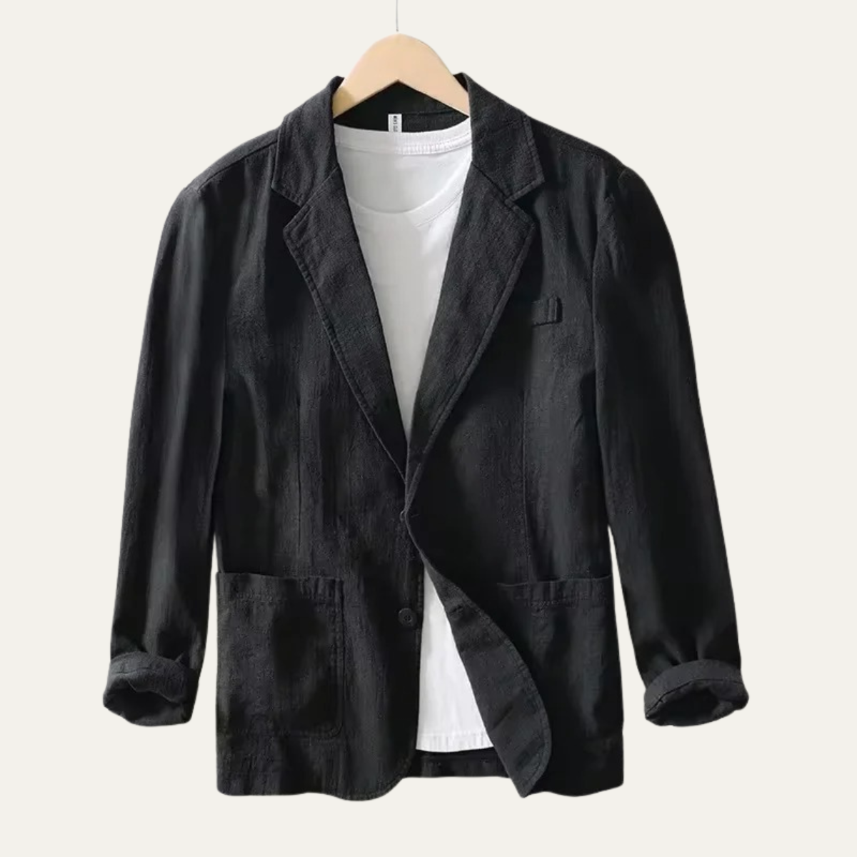 Men’s Breathable Linen Blend Summer Blazer