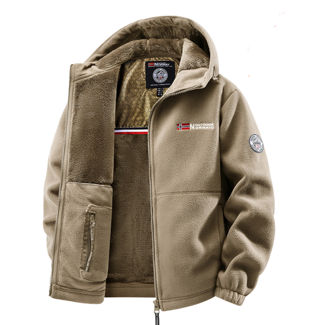 Fall Men's Windproof Coat with Thermal Lining | Warm Outerwear