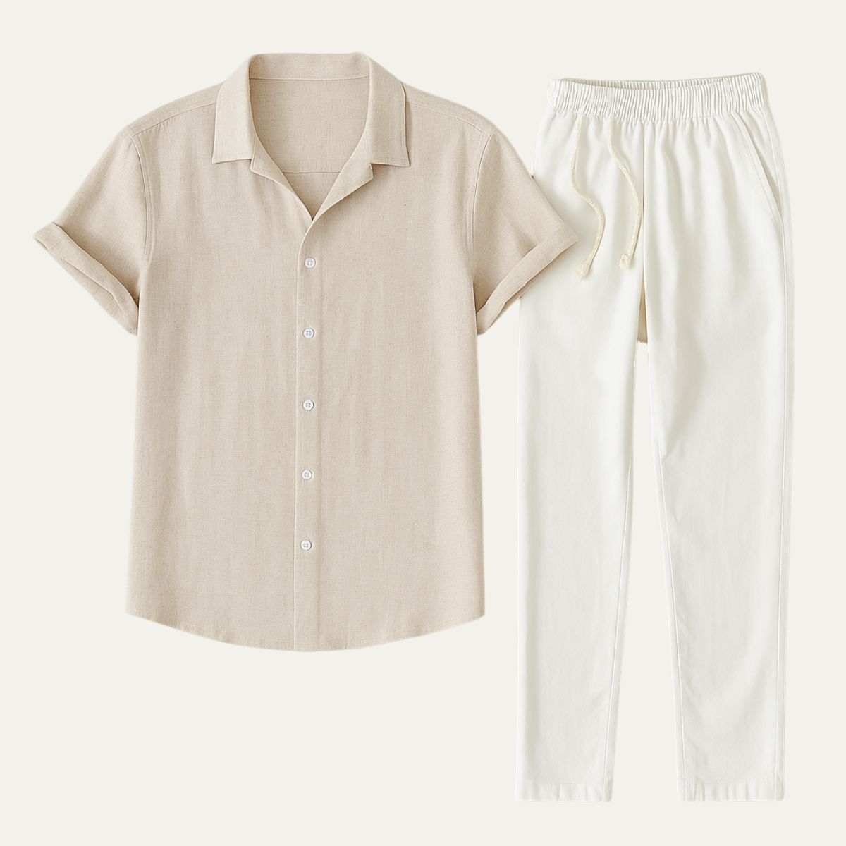 Classic Men’s Linen Casual Outfit Set