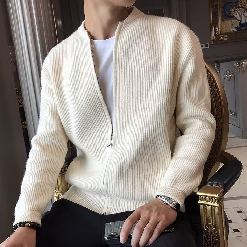 Men’s Classic Fit Solid Colour Winter Cardigan