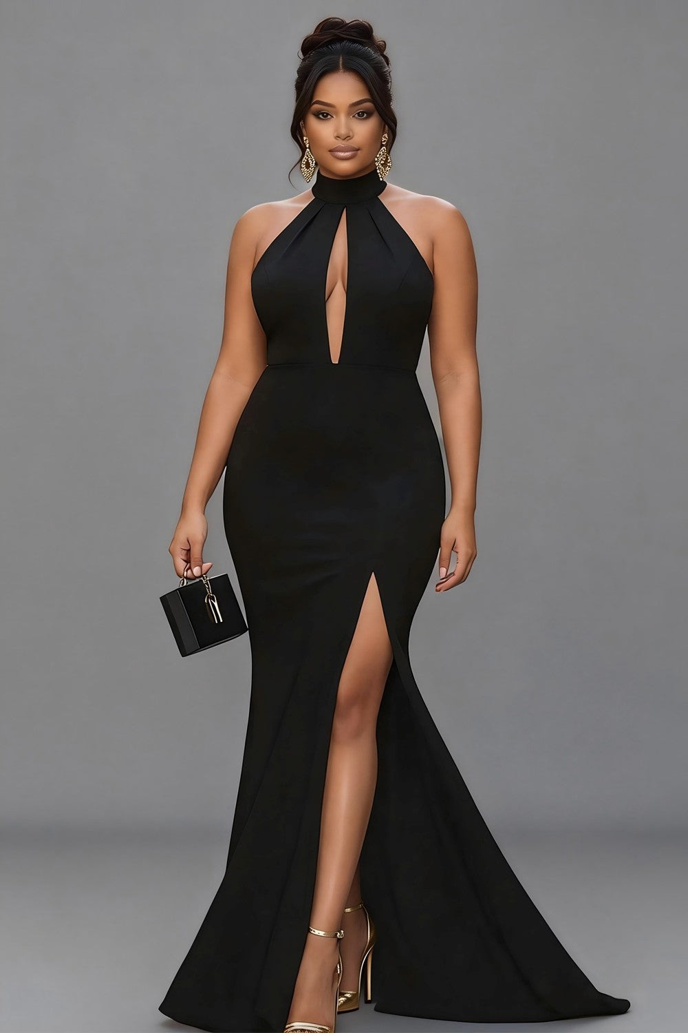 Women’s Classic Long Formal Dress Dark Green