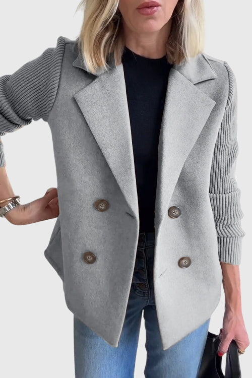 Elegant Double-Breasted Tailored Blazer