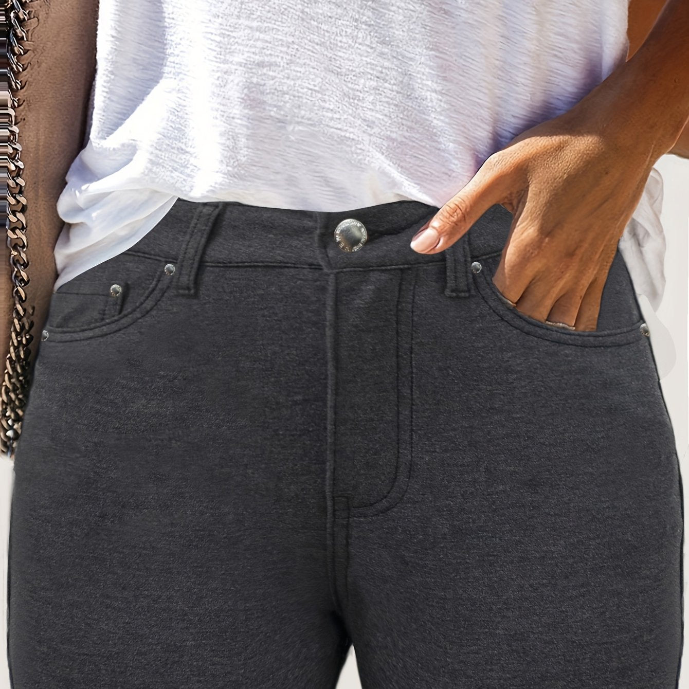 Comfortable High Waist Stretch Skinny Jeans