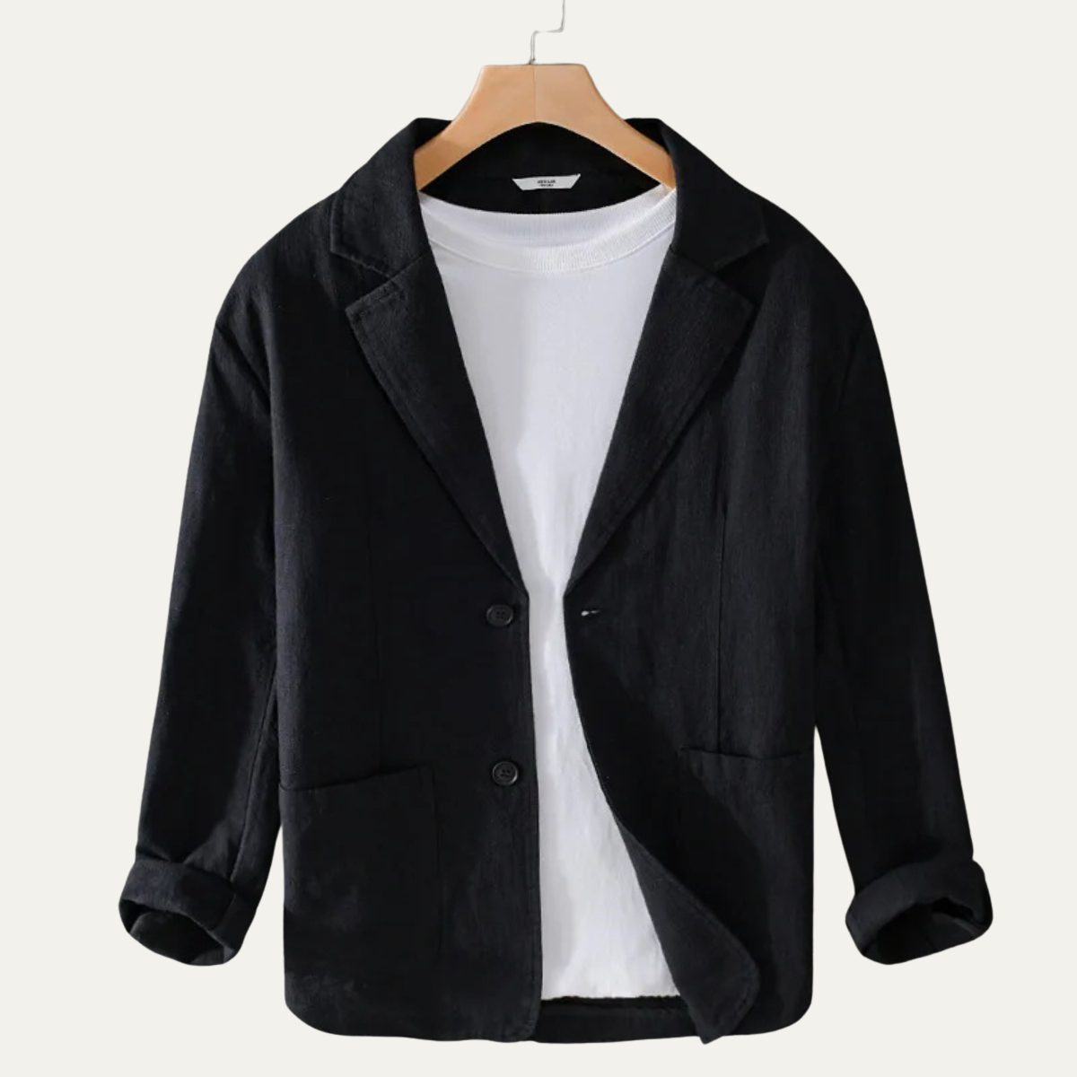 Lightweight Men’s Solid Color Linen Blazer