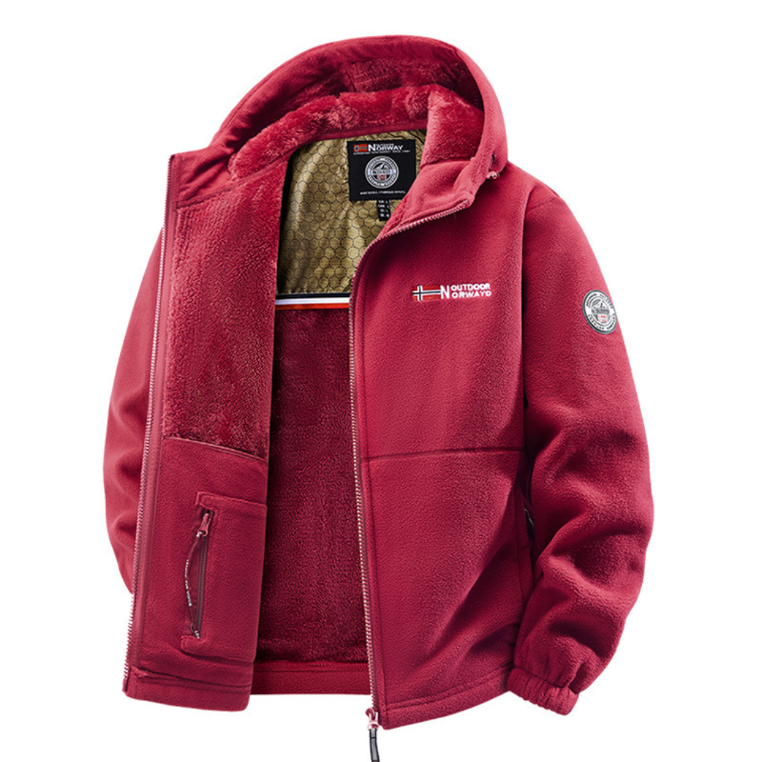 Fall Men's Windproof Coat with Thermal Lining | Warm Outerwear
