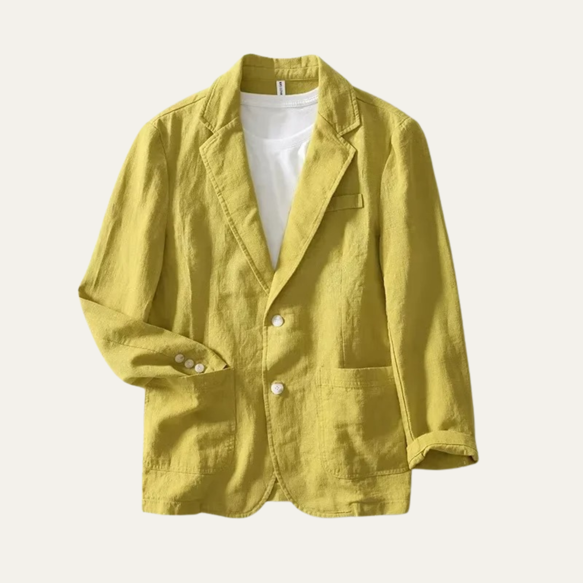 Men’s Breathable Linen Blend Summer Blazer