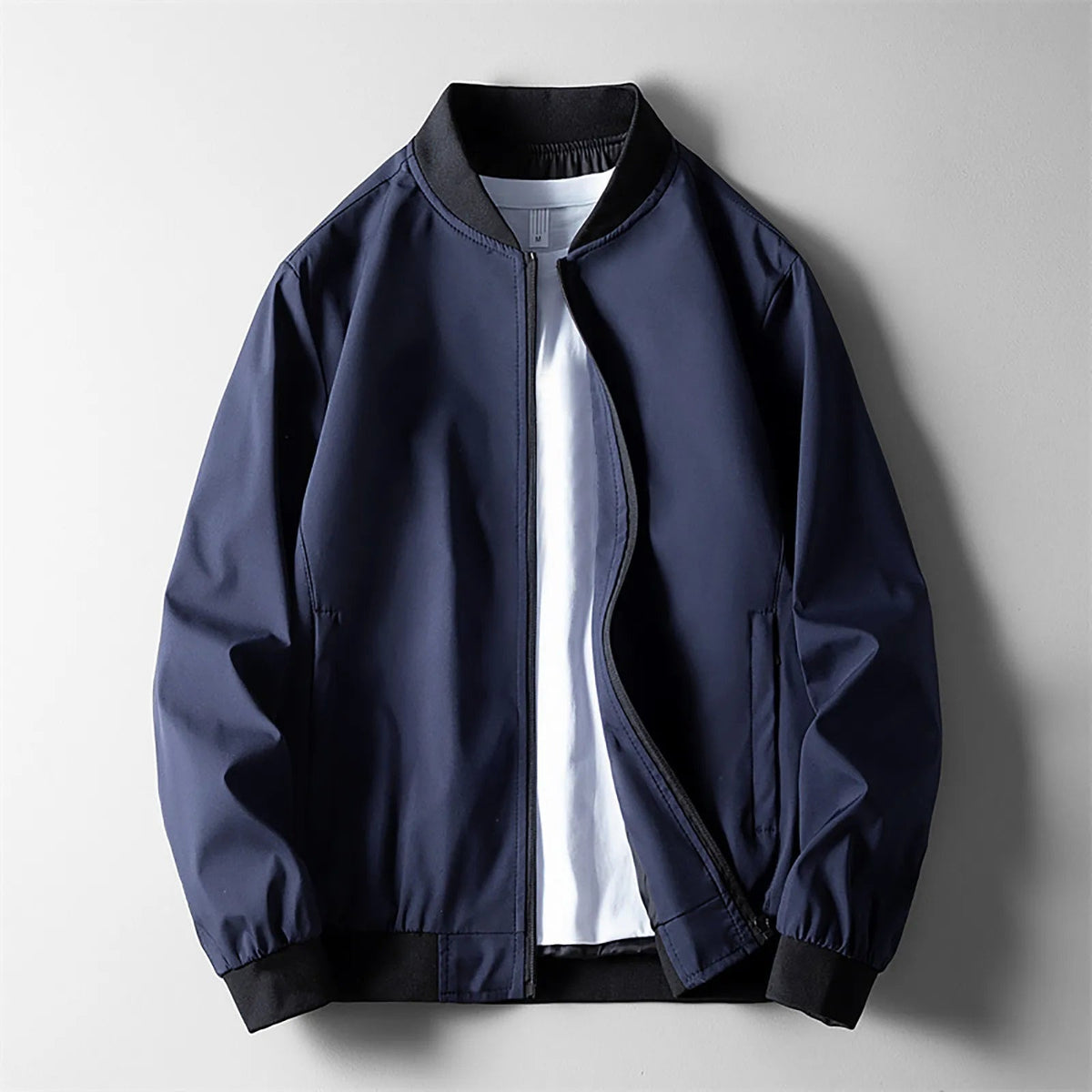 Men’s Bomber Jacket Tailored-Fit Windproof Softshell