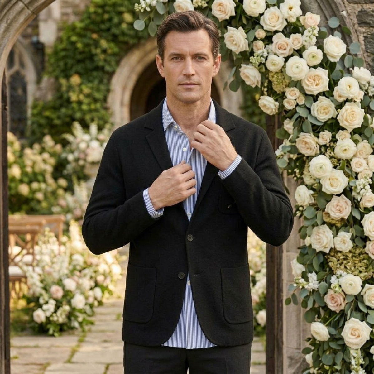 Men’s Summer Cotton Blazer for a Wedding