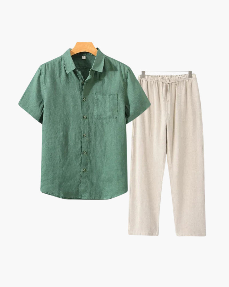 Men’s Old Money Linen Co-Ord Set
