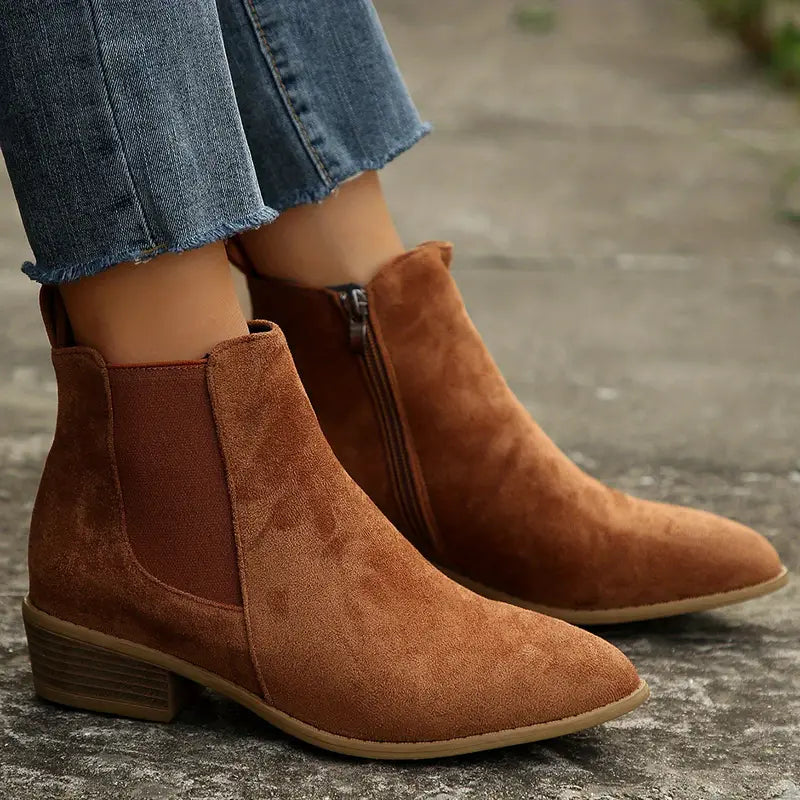 Women's Premium Suede Chelsea Boots
