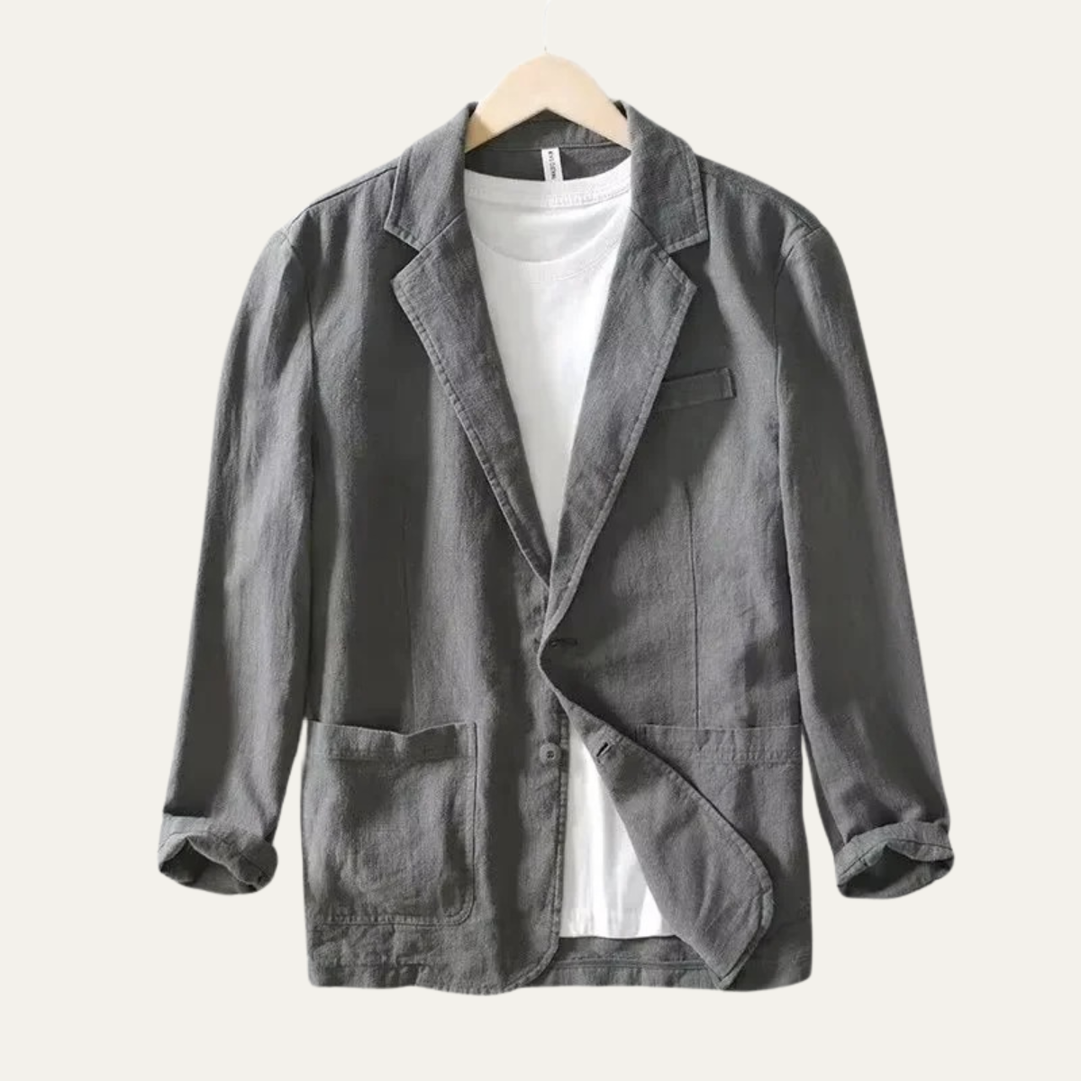 Men’s Breathable Linen Blend Summer Blazer