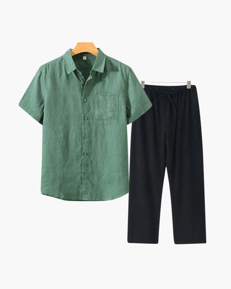 Men’s Old Money Linen Co-Ord Set
