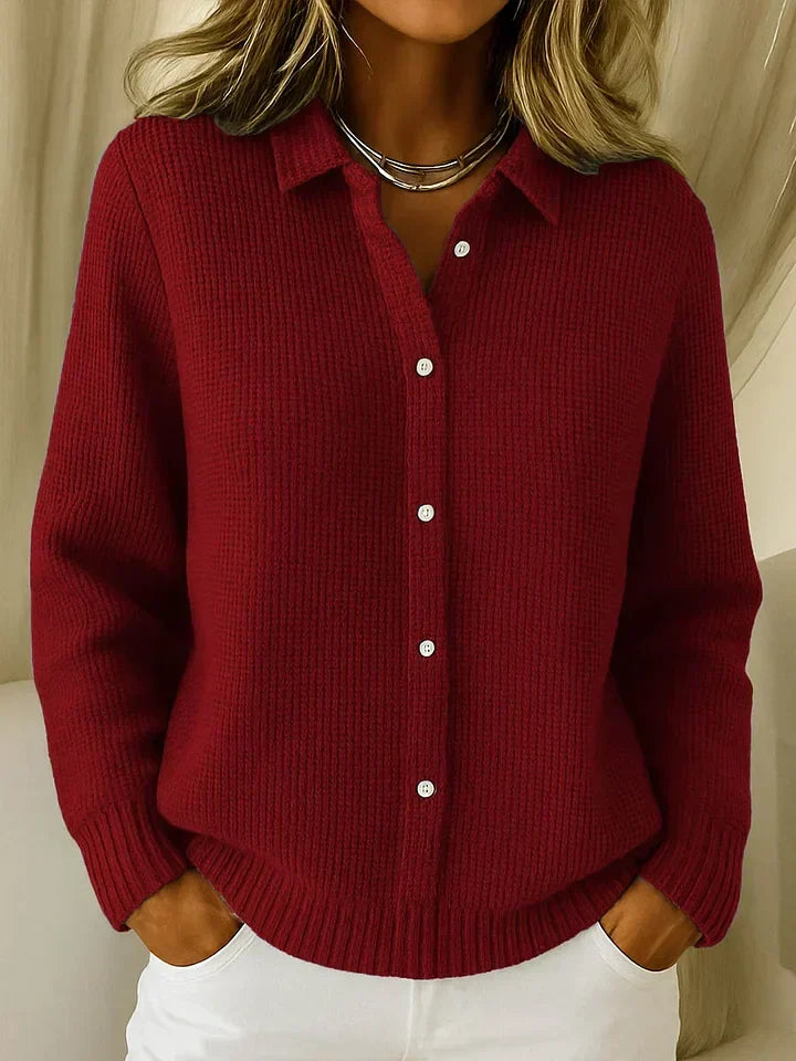 Elegant Women's Longline Cardigan with Buttons