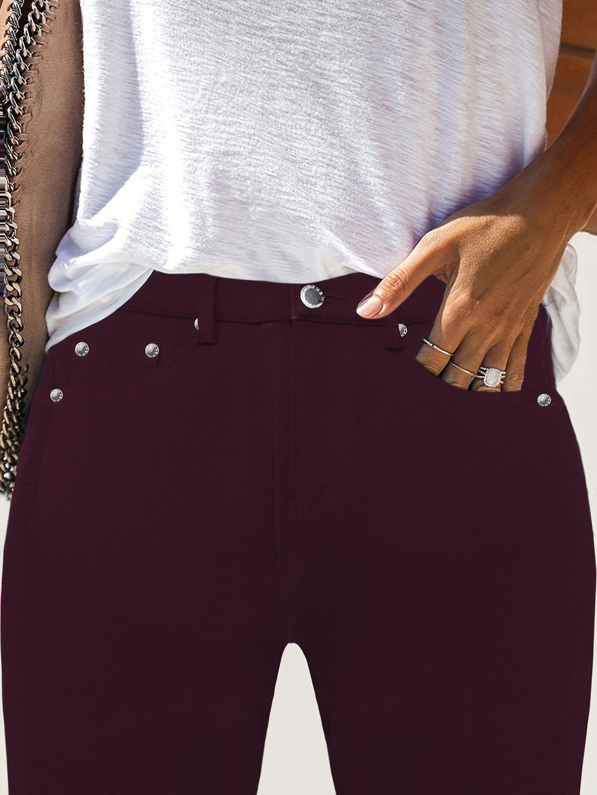 Comfortable High Waist Stretch Skinny Jeans