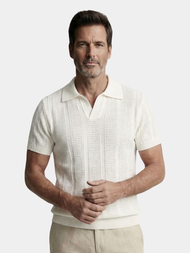 Men’s Premium Ivory Polo Shirt