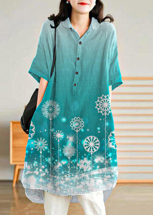 Relaxed Fit Jade Green Linen Maxi Dress