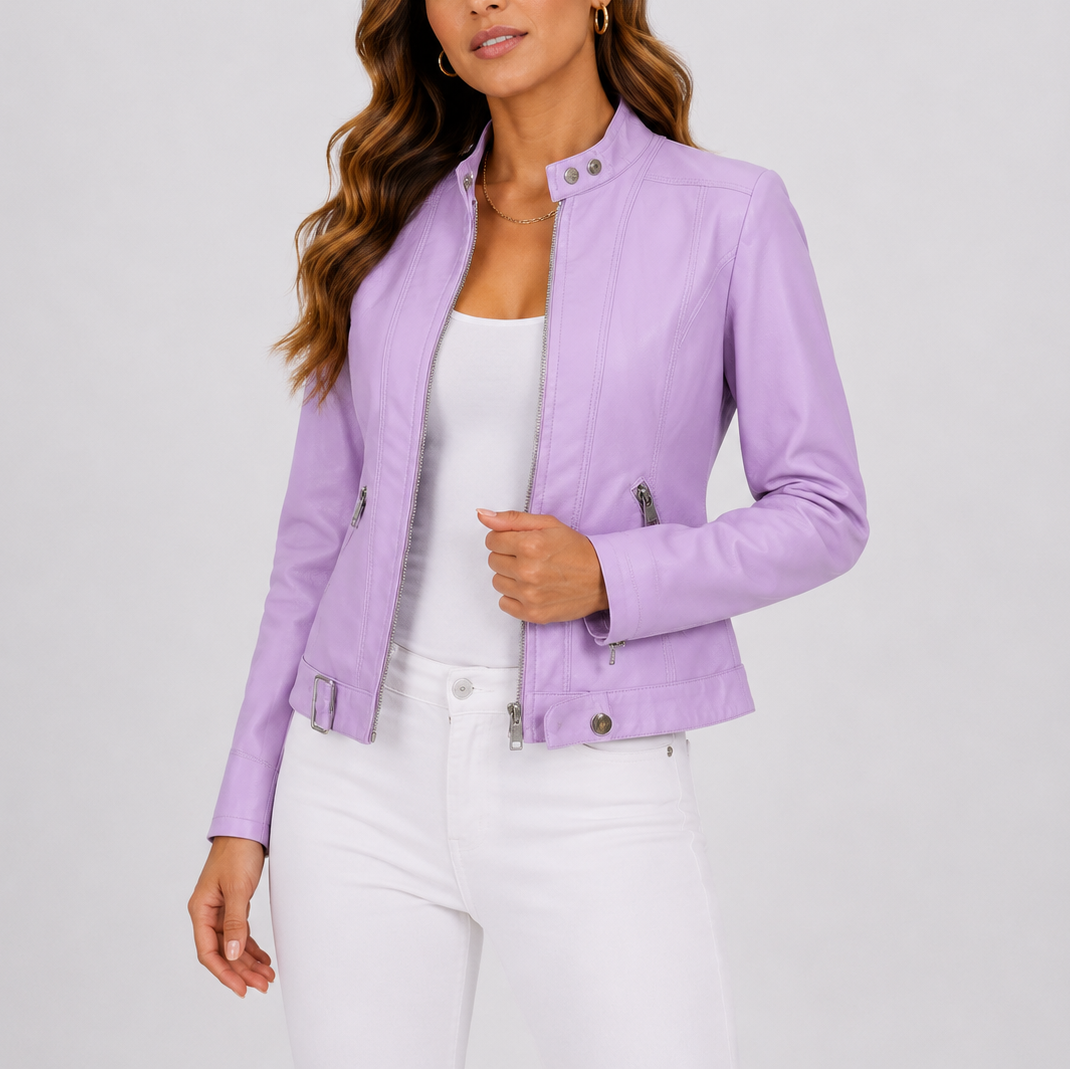 Women’s Classic-Fit Leather Jacket