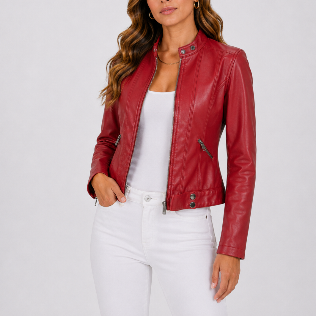 Women’s Classic-Fit Leather Jacket