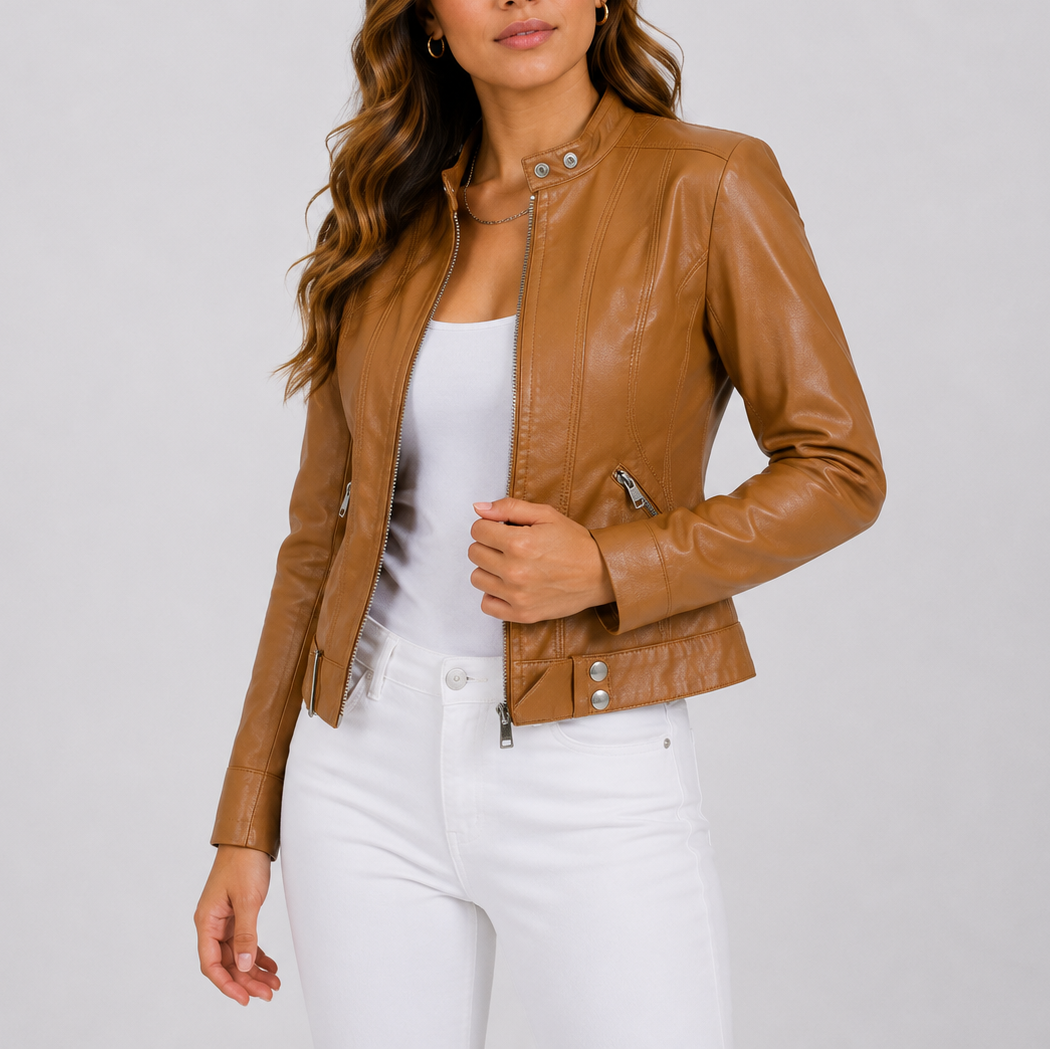 Women’s Classic-Fit Leather Jacket