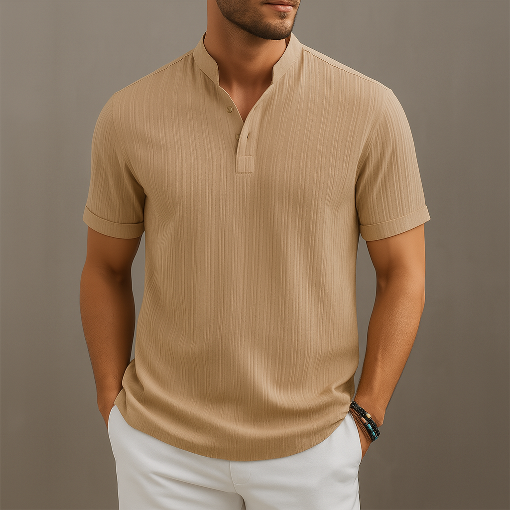 Men’s Linen V-Neck T-Shirt