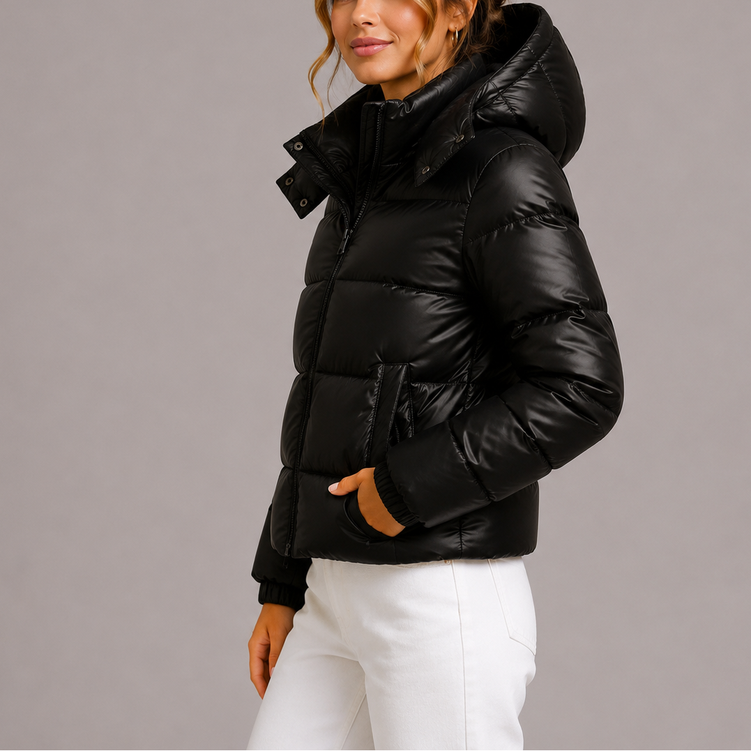 Puffer Jacket Women Ultra Lightweight Hooded Quilted