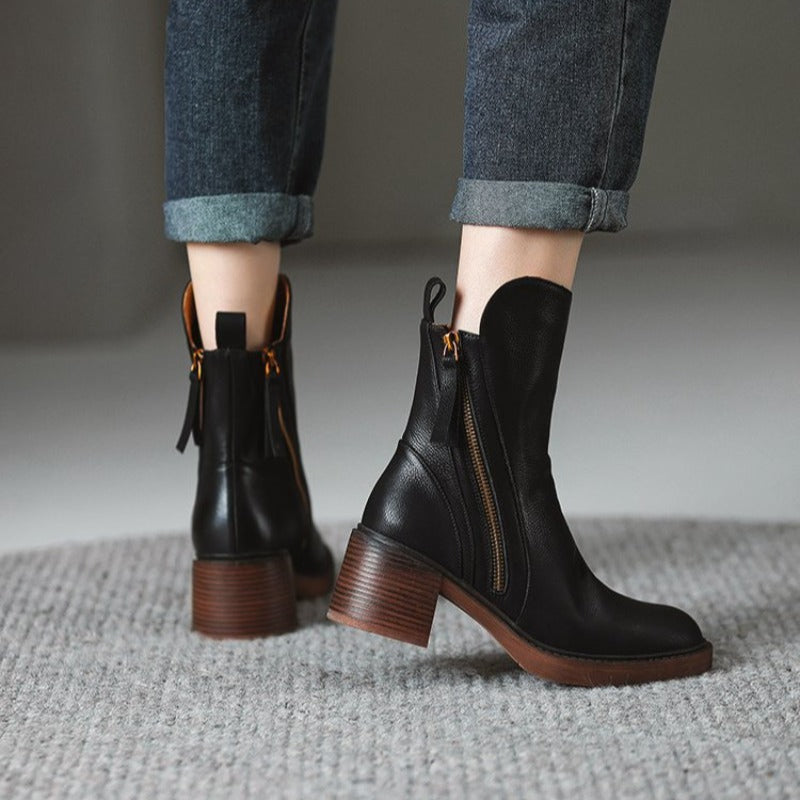 Women's Premium Leather OrthopedicAnkle Boots