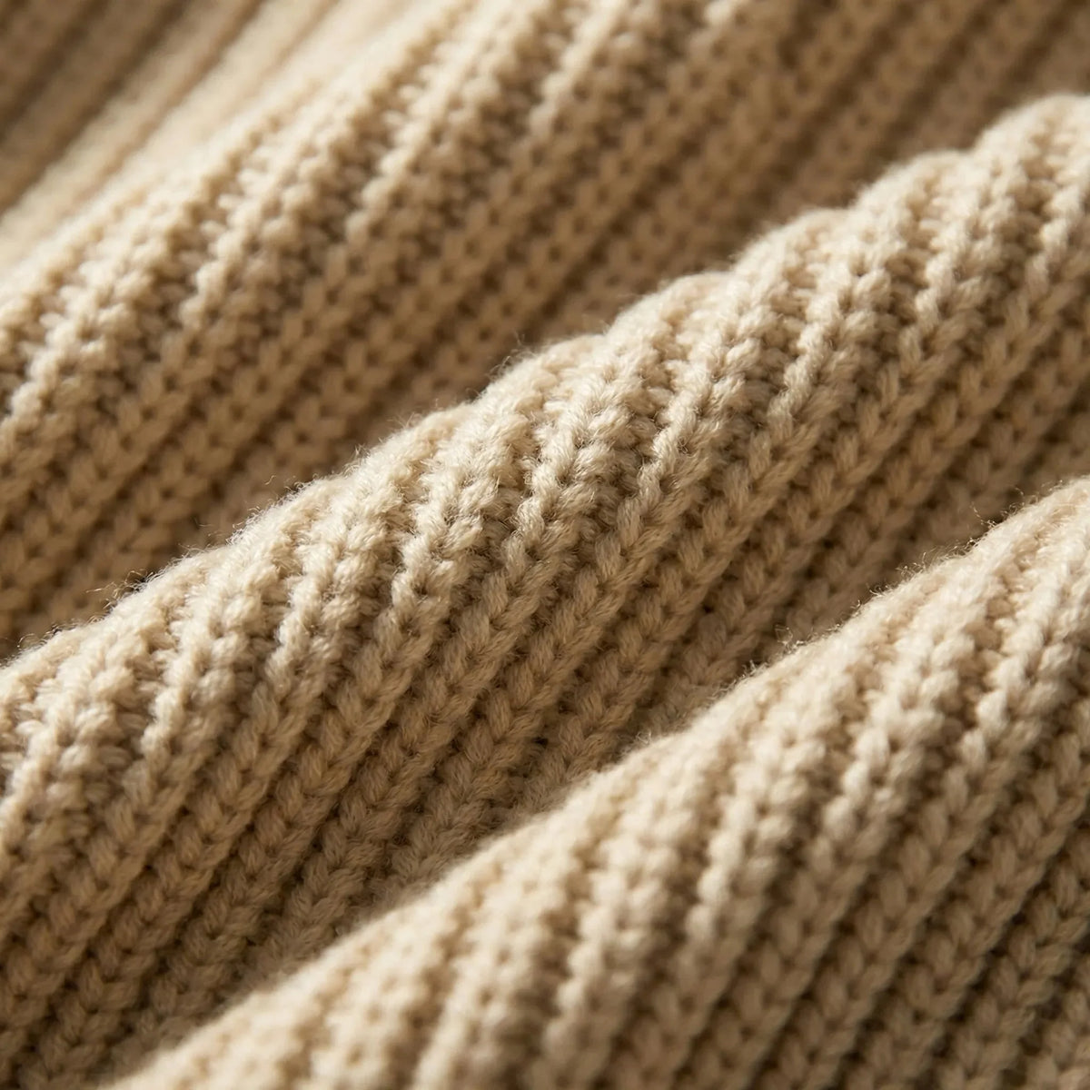 Chunky Ribbed High-Neck Tunic Sweater Dress