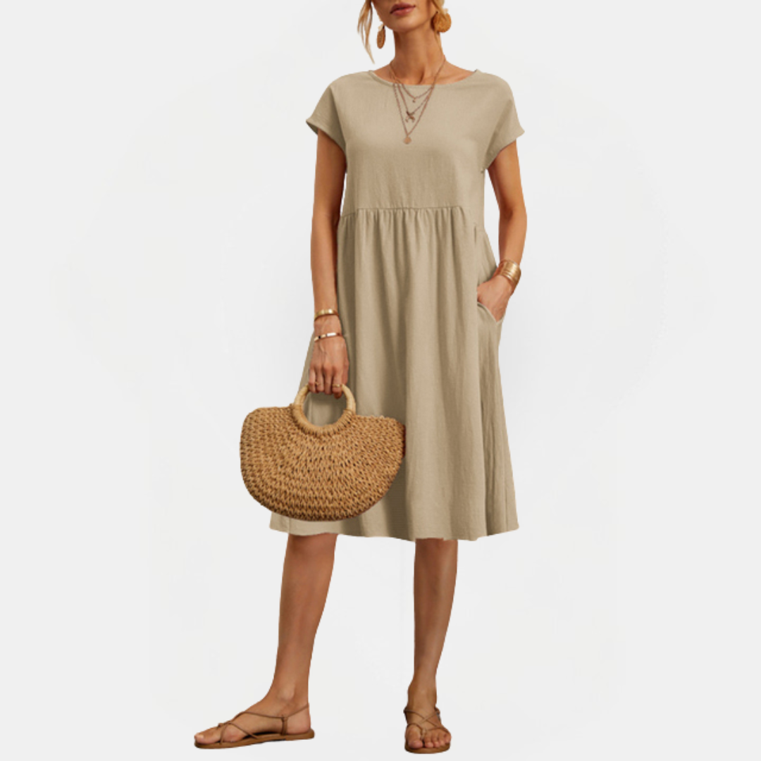 Elegant Summer Midi Dress Women