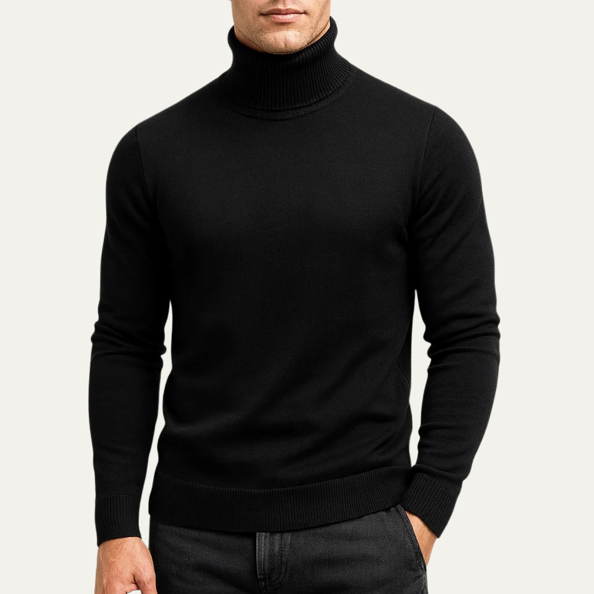 Men's Slim Fit Soft Knit Turtleneck Sweater
