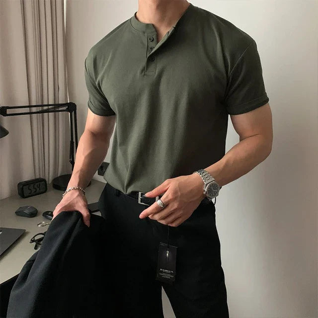 Elegant Slim Fit Cotton Polo Shirt