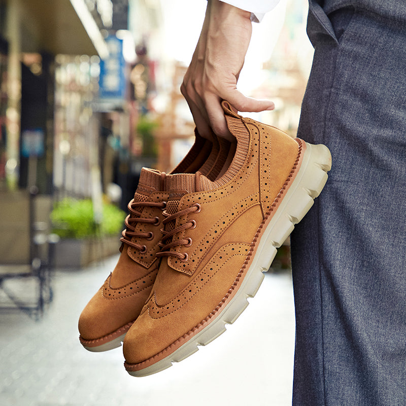Sneakers in Premium Suede with Orthopaedic Insole and Breathable Lining