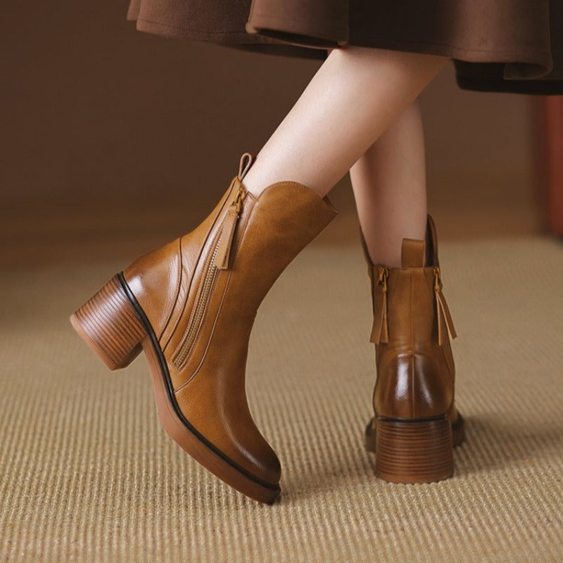 Women's Premium Leather OrthopedicAnkle Boots